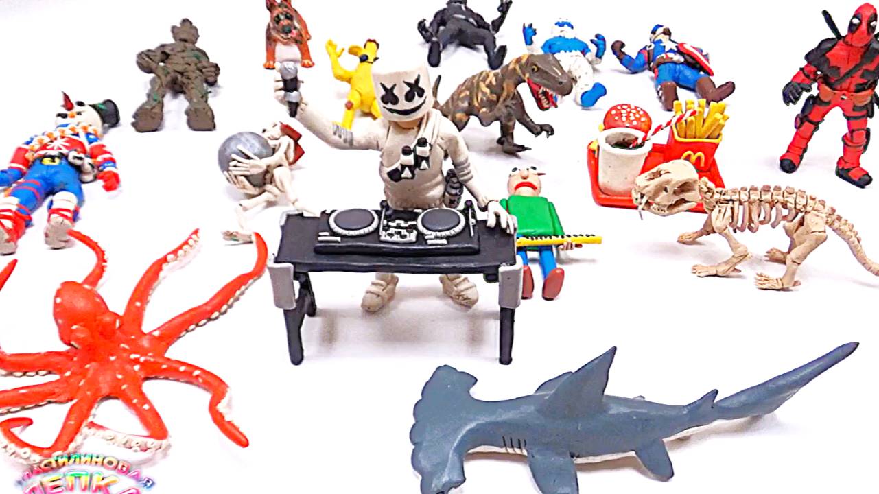 БОЛЬШОЙ ОБЗОР Моих Пластилиновых Фигурок смотреть онлайн