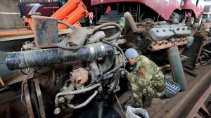 Устанавливаем двигатель на ДТшку и это только начало!