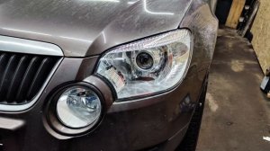 Skoda Yeti установка bi-led линз 5 поколения