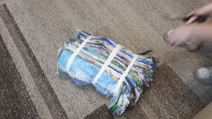 Распаковка лоскута 10- 20см