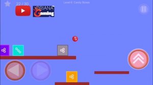 Новый красный Шар. 4 уровни. Мультфильм игра на Oriana Gaming. New Red ball 1.