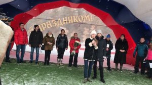 Домрачева и Бьорндален в Нягани. 2019 год.