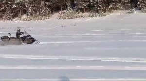 покатушки на снегоходе стелс ставр.