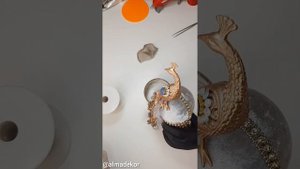 МК ёлочный шар с павлином. Бесплатно. Для новичков. Павлин на шаре.