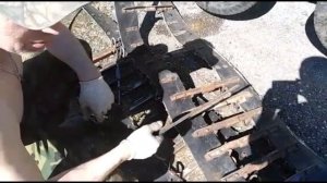 Усиление старых траков на болотоходе Хома