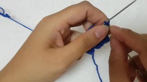 Узор Колосок из четырех петель