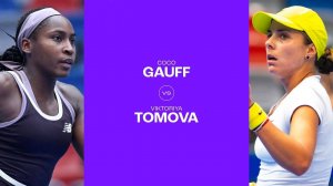 09.10.2024. Кори Гауфф - Виктория Томова. WTA Wuhan. Cori Gauff - Viktoriya Tomova