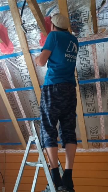 Герметизируем проход затяжки через пароизоляцию! смотреть онлайн