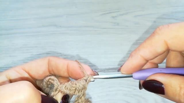 Рельефный узор крючком - ракушки или чешуя