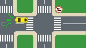 №12 Розворот заборонено (знак 3.24), чи можна повертати л?