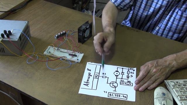 лекция 350. Atmega8： ШИМ для управления электродвигателем