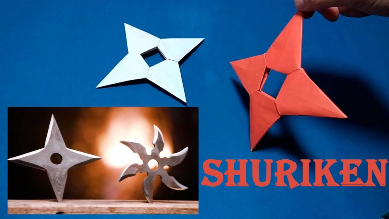 Сюрикен - холодное оружие, оригами. Shuriken - edged weapons, origami.