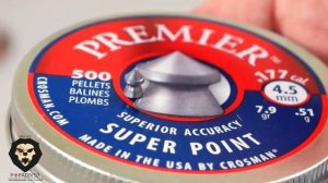 Пули пневматичесикие  Crosman Super Point 4,5 мм, 051 грамма (Видео
