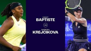 08.10.2024. Барбора Крейчикова - Хейли Баптист. WTA Wuhan. Barbora Krejcikova - Hailey Baptiste