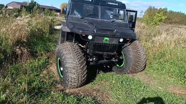 Ход подвески вездехода Тайпан. смотреть онлайн