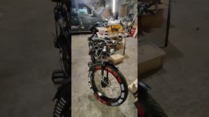 Fatbike with motor Мотовелосипед фэтбайк с мотором д 8 дырчик