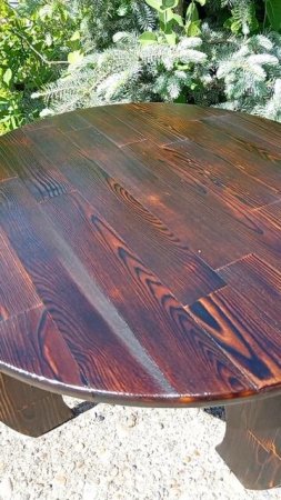Обожгли столик от Каен Бай #wood #woodworking #мебель #дом #квартира #home #дизайн #дизайнгостиной