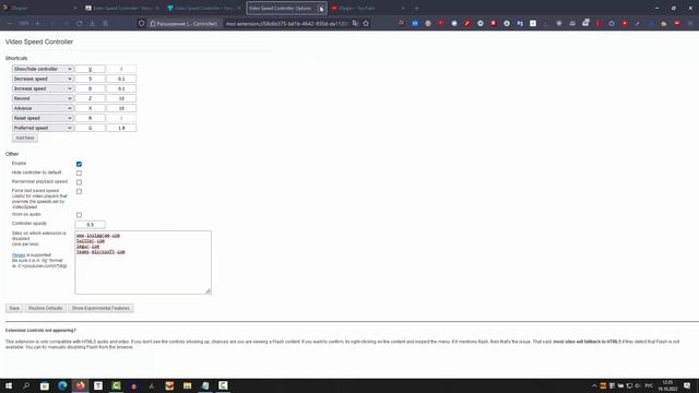 Video Speed Controller быстрый оптимизатор просмотра видео, рег?
