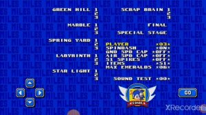 как открыть Level select В 1 сонике