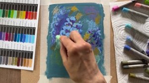 Рисуем цветы масляной пастелью быстро и эффектно!