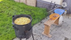 2024 г ЖАРКОЕ В КАЗАНЕ _ ПРОБУЕМ НАВЕС ИЗ СЕТКИ _ КАРАВАН