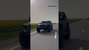 Самодельный внедорожник, созданный чеченской семьей.