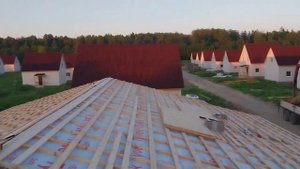 двускатная Крыша из мягкой кровли