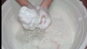 ASMR Густая паста 🧽и новые губки/Paste squeezing, new sponge
