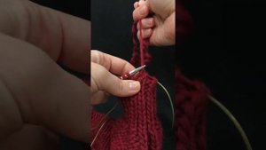 Закрытие иглой резинки 1*1 (начало)
