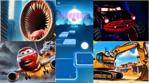 Детские Мультики про музыкальные машинки. Червь и  Зла