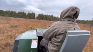 Вездеход Вепрь V8M переезжаем через болото.