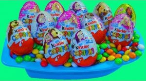 Открываем Яйца Сюрпризы с Игрушкой Пороро Распаковка Киндер сюрпризов из серии Маша и медведь Барби
