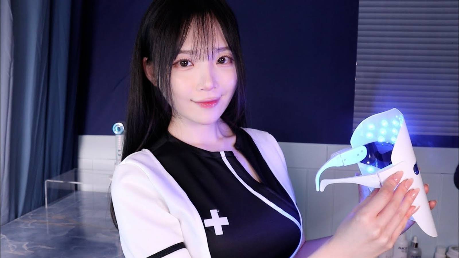 [ASMR nara] 피부과 LED 기계 진단부터 테라피까지 피부 클리닉 풀케어 체험