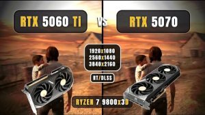 RTX 5060 Ti vs RTX 5070 | 1080P, 1440P, 4k | RT/DLSS | Biggest Comparison | R7 9800x3D