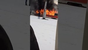 В Саратове горел трамвай