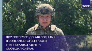 ВСУ потеряли до 240 военных в зоне ответственности группировки "Центр", сообщил Савчук