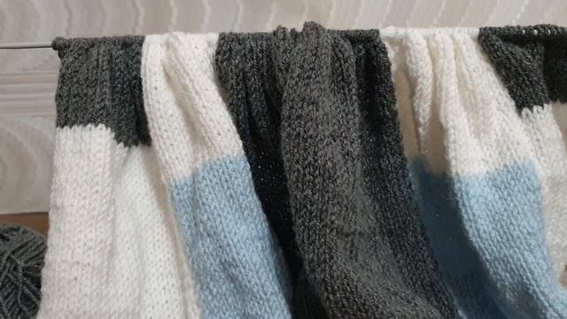 Джемпер Интарсия для ребенка, спицы, 2 часть