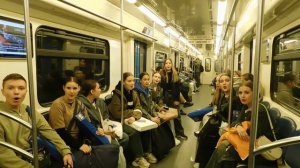 ОТП ДоРеМикс Бессмертный полк флешмоб в Московском метрополитене