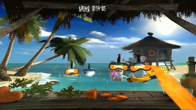 Прохождение Rayman Raving Rabbids Часть 1  (3 дня в тюрьме)