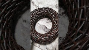 #ротанг Бескаркасный рождественский венок.Плету с люб