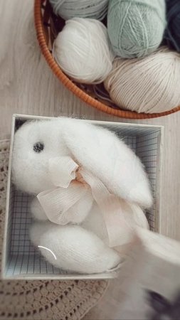 Зайка спицами