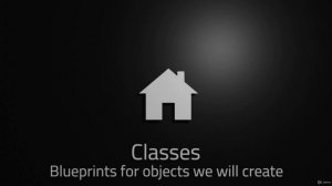 1. Classes are blueprints