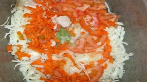 Капуста тушеная со свининой