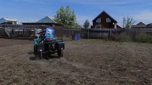 Самодельный квадроцикл , тестируем трансмиссию .