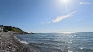 Сочи Адлер сегодня 24 мая 2025. Обстановка на пляже, берегу, погода и море