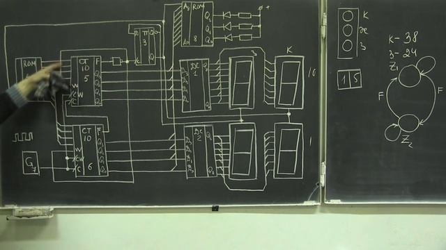 Лекция 223. Схема управления пешеходным переходом смотреть онлайн