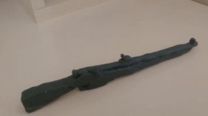 Винтовка мосина  из пластилина
