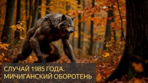 Мичиганский оборотень 1985 год (Мистическая история)
