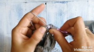 Узор малинки крючком