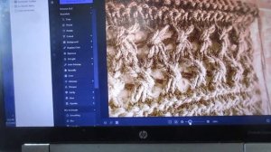 Узор-''Мережка с перехватом''.